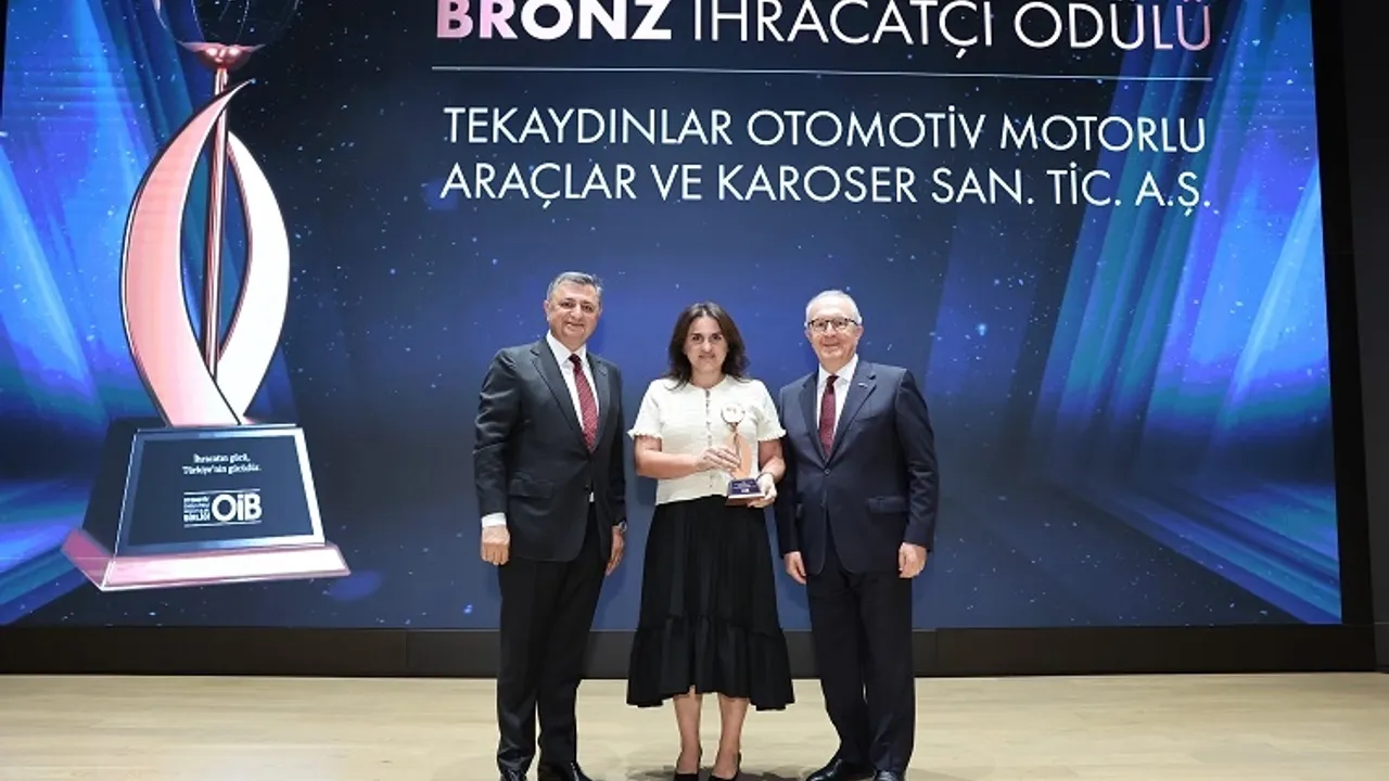Tekaydınlar'a OİB'den bronz ihracatçı ödülü
