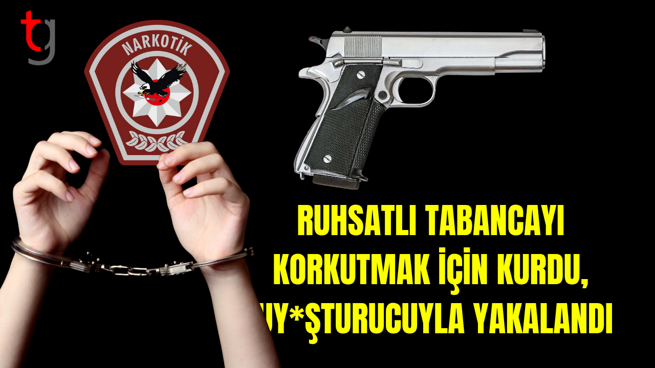 Kanlıköy’de ruhsatlı silahla tehdit ve uy*şturucu