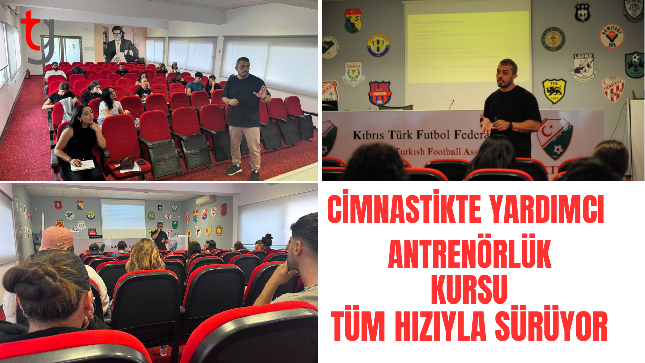 Cimnastikte yardımcı antrenörlük kursu sürüyor