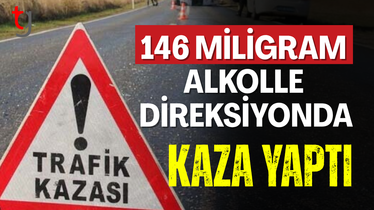 Alsancak’ta alkollü sürücü kaza yaptı