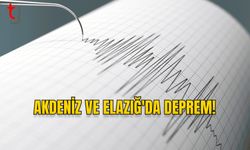 AKDENİZ VE ELAZIĞ'DA DEPREM!