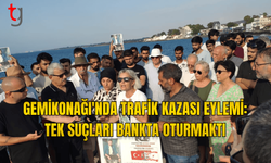 GEMİKONAĞI'NDA TRAFİK KAZASI EYLEMİ: TEK SUÇLARI BANKTA OTURMAKTI