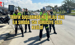 Trafik Suçlarında Hız İhlali Yine İlk Sırada: 156 Sürücüye Ceza Kesildi