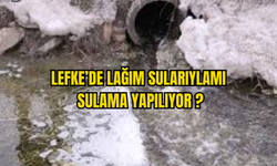 SULAMA HAVUZUNA LAĞIM SULARI AKIYOR.