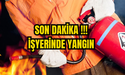 ALAYKÖY SANAYİ BÖLGESİNDE YANGIN