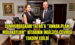 Cumhurbaşkanı Tatar’a “Annan Planı Mülakatları” Kitabı Takdim Edildi