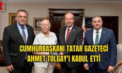 CUMHURBAŞKANI TATAR GAZETECİ AHMET TOLGAY'I KABUL ETTİ