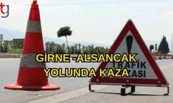 GİRNE -ALSANCAK YOLUNDA KAZA