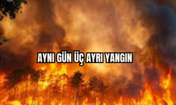 BİR GÜNDE 3 AYRI YANGIN GERÇEKLEŞTİ