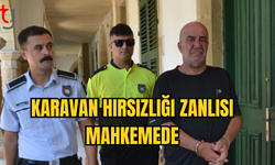 KARAVAN HIRSIZLIĞI ZANLISI GEORGİOS STAVRO, LEFKOŞA MAHKEMESİ'NE ÇIKARILDI