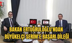 TAHSİN ERTUĞRULOĞLU, TÜRKİYE'NİN LEFKOŞA BÜYÜKELÇİSİ SERİM İLE GÖRÜŞTÜ