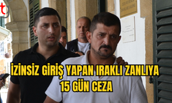 KUZEY KIBRIS’A İZİNSİZ GİRİŞ YAPAN IRAK UYRUKLU ZANLI MAHKEMEYE ÇIKARILDI