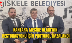 KANTARA MESİRE YERİ PROTOKOLLE İSKELE BELEDİYESİ’NE DEVREDİLDİ