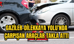 Gaziler-Dilekkaya Yolu'nda Trafik Kazası