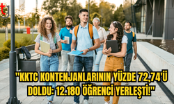 KKTC Üniversitelerinde Kontenjanların Yüzde 72,74'ü Doldu