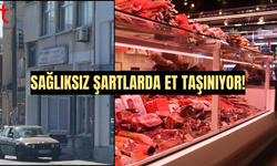 Kim Bunlar? Sağlıksız Şartlarda Et Taşınıyor!