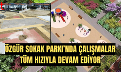 Özgür Sokak Parkı’nda Çalışmalar Tüm Hızıyla Devam Ediyor