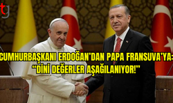 Erdoğan ve Papa Fransuva Görüştü