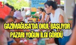 Gazimağusa’da Okul Başlıyor Pazarı Yoğun İlgi Gördü