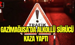 Gazimağusa’da Alkollü Sürücü Kaza Yaptı