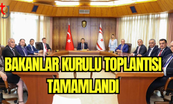 Bakanlar Kurulu Toplantısı Tamamlandı