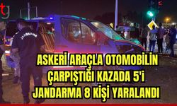 Malatya'da askeri araçla otomobil çarpıştı