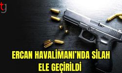 Ercan Havalimanı’nda Silah Ele Geçirildi