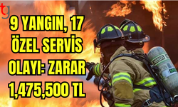 KKTC'DE 02–08 EYLÜL 2024 TARİHLERİ ARASINDA 9 YANGIN VE 17 ÖZEL SERVİS OLAYI MEYDANA GELDİ: TOPLAM ZARAR 1,475,500 TL