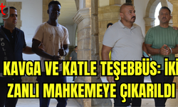 LEFKOŞA’DA KAVGA VE KATLE TEŞEBBÜS: FERHAT KAYA VE MUHAMMED ADAM SALİH MAHKEMEYE ÇIKARILDI