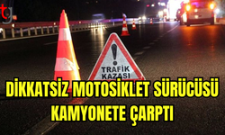 Girne-Lefkoşa Anayolu’nda Motosiklet Kazası