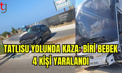 Tatlısu-Girne Yolu Üzerinde Otobüs ve Araç Çarpıştı: 4 Yaralı