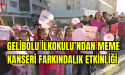 Gelibolu İlkokulu’ndan Meme Kanseri Farkındalık Etkinliği