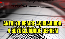 Antalya Demre Açıklarında 4 Büyüklüğünde Deprem