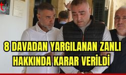 8 davadan yargılanan zanlı hakkında karar verildi