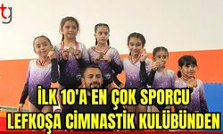 İlk 10’a en çok sporcu, Lefkoşa Cimnastik Kulübü’nden