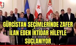 Gürcistan seçimlerinde  zafer ilan eden iktidar hileyle suçlanıyor