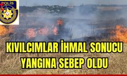 Kıvılcımlar ihmal sonucu yangına sebep oldu