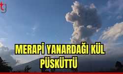 Merapi Yanardağı kül püskürttü