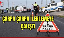 Çarpa çarpa ilerlemeye çalıştı