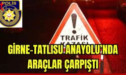 Girne- Tatlısu anayolunda araçlar çarpıştı