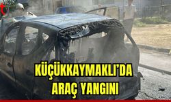 Küçükkaymaklı’da araç yangını