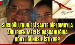 Sucuoğlu'nun eşi sahte diplomayla anılırken meclis başkanlığına adaylığı nasıl istiyor?