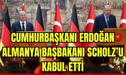 Cumhurbaşkanı Erdoğan, Almanya Başbakanı Scholz'u kabul etti