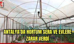 Antalya’da hortum ev ve seralara zarar verdi