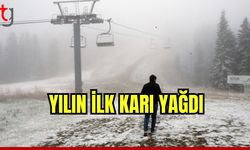 Uludağ ve Ilgaz Dağı'na mevsimin ilk karı yağdı