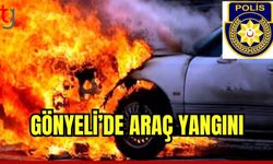 Gönyeli'de araç yangını