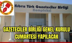 Gazeteciler Birliği Genel Kurulu cumartesi yapılacak