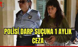 Polisi darp eden zanlıya 1 ay ceza