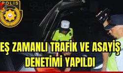 Eş zamanlı trafik ve asayiş denetimi yapıldı