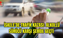 İskele’de Trafik Kazası: Alkollü Sürücü Karşı Şeride Geçti